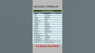 MS EXCEL FORMULAS & Functions #exceltech #exceltutorial #excel #exceltips #excelworld #excelfunction