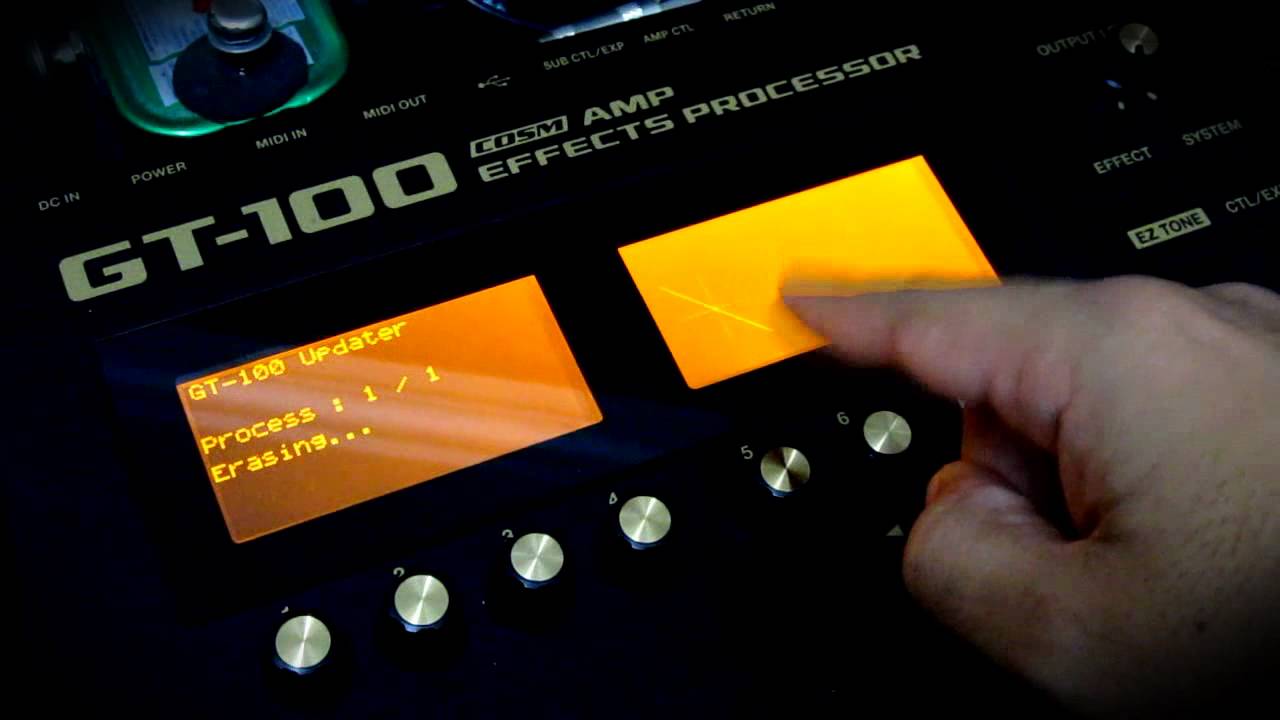 Boss GT-100 | Tutorial #4 | System Update - YouTube