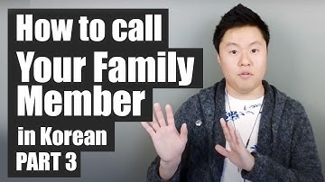 Family Members in Korean Part 3 | Learn Korean With Beeline