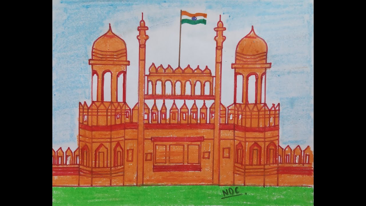 Buy Lahore Gate at Red Fort, Delhi, India Handmade Street Art ORIGINAL &  PRINT Watercolour and Ink A3 A4 A5 Wall Art, Eid Gift, Mughal Online in  India - Etsy