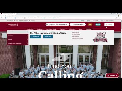 Campbellsville University  Somerset Virtual Orientation on Tigernet/Email/Moodle