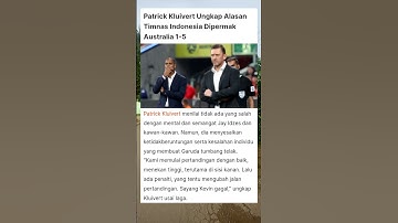 Patrick Kluivert beralasan #football #shorts #shortvideo