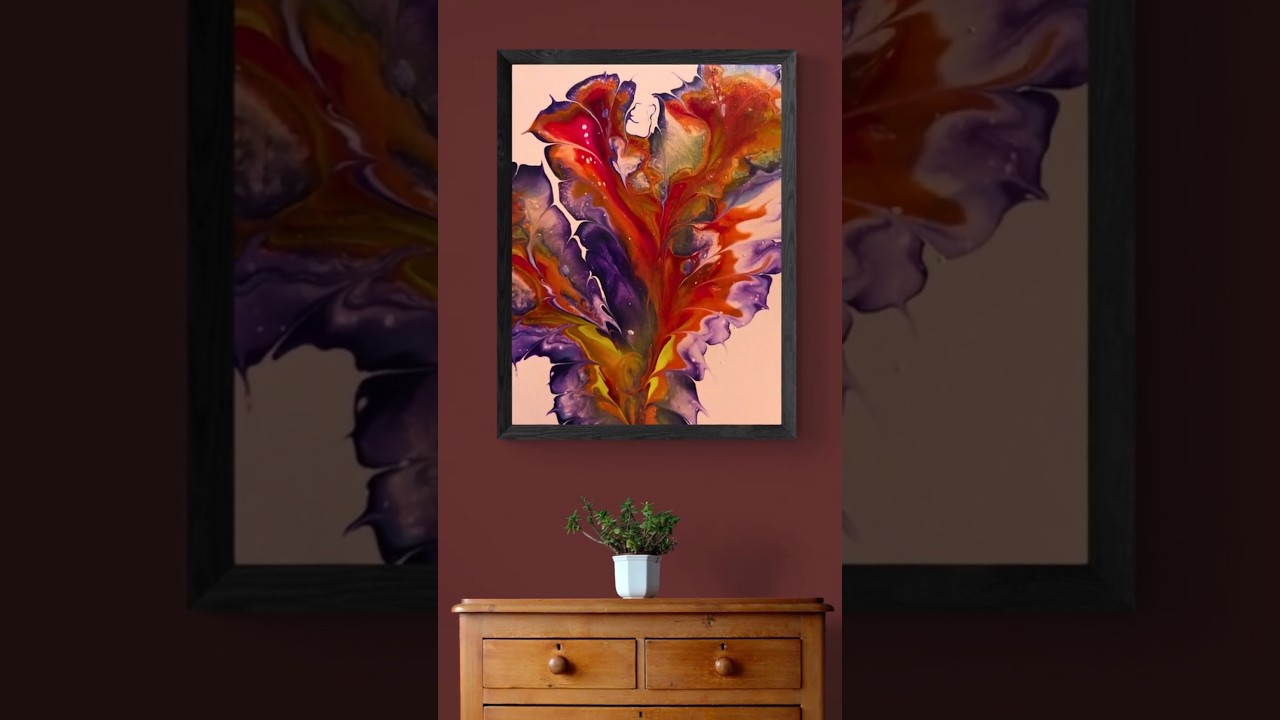 My Favorite Fluid Art Pours from 2025 Number 1 #shorts #fluidart #paintpouring