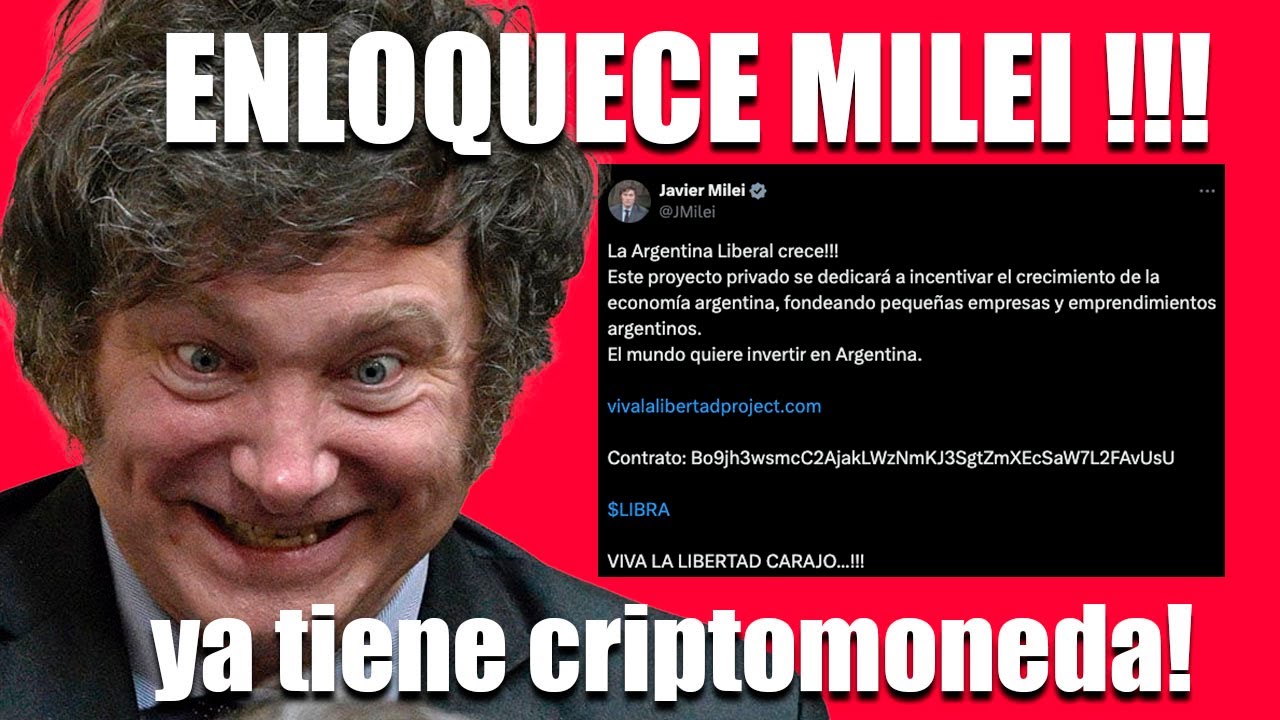 ENLOQUECE MILEI Y SACA SU CRIPTOMONEDA!!! 😂