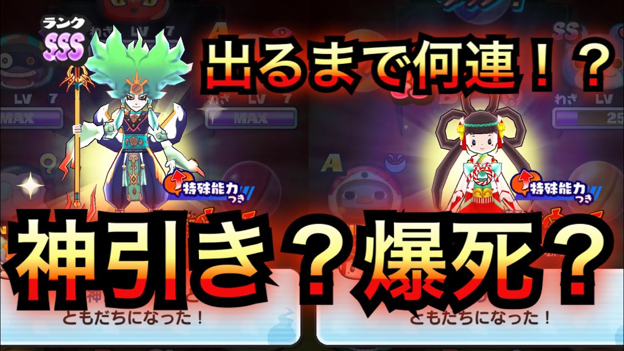 #387 神引き？爆死？賢神アマテラス！ククリ姫は何連で出るの！？新イベ開幕ガシャ【妖怪ウォッチぷにぷに】forever Friends