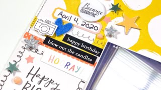 Scrappy Celebrations Scrapbook Process Video Hop