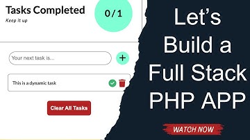 Build a Full Stack To-Do App with PHP & MySQL (Beginner Friendly)