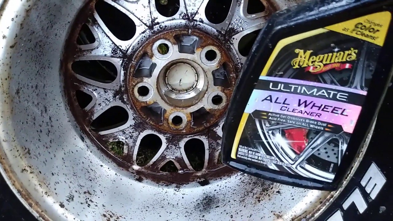 Meguiar's ultimate all wheel cleaner test review on a 20 year old rim ...
