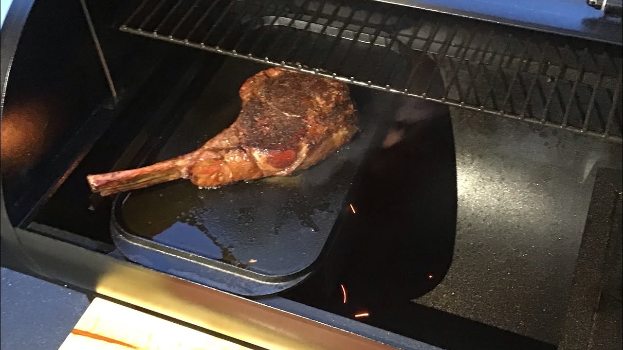 Cast Iron Reverse Seared Cowboy Ribeye Steak On The Z Grill 7002E