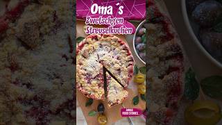 Grandma's plum cake with crumble 🤗❤ - Loving and easy baking #recipe