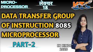 Data Transfer || 8085 Microprocessor |Group of Instructions || LDA,STA,LDAX,STAX | In Hind |2020.