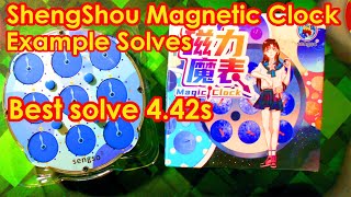 ShengShou Magnetic Clock Example Solves. Best solve: 4.42s