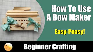Very simple tutorial on using a bow maker. Single and double bows. #bowmaker