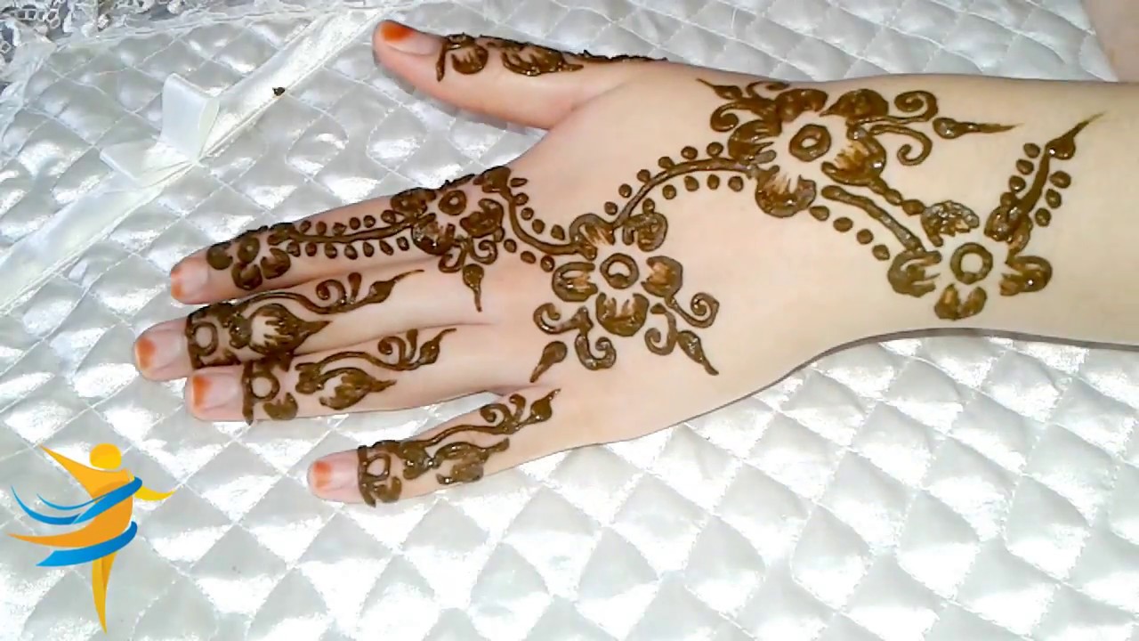 Engrafiad henna syml - o'r gyfres o wersi engrafiad henna - YouTube
