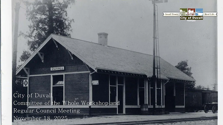 November 18, 2025 Committee of the Whole Workshop and Regular Council Meeting