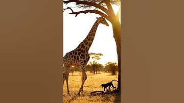 GIRAFFE + MONKEY FUSION 🦒🐒 | The Sky Reacher | Epic AI Hybrid Transformation (Cinematic 8K)