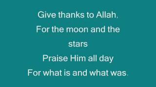 Zain Bhikha Give thanks To Allah Lyrics screenshot 5