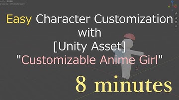[Unity] Easy Character Customization with "Customizable Anime Girl"