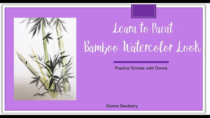 Learn to Paint - FolkArt One Stroke Practice Strokes With Donna - Bamboo | Donna Dewberry 2022