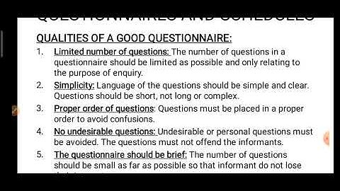 CLASS 11-ECONOMICS- INFORMATION THROUGH QUESTIONNAIRE AND SCHEDULES, QUALITIES OF GOOD QUESTIONNAIRE