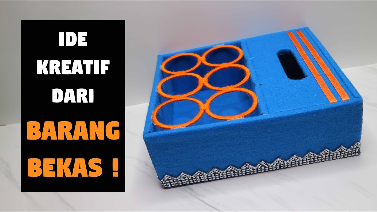 Ide Kreatif Tempat Tisu dan Air Mineral dari Barang Bekas | Tempat tisu kardus