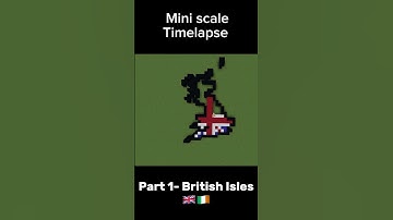 Mini scale timelapse part 1- British Isles #shorts #viral #mini #scale #uk #ireland #geomapping