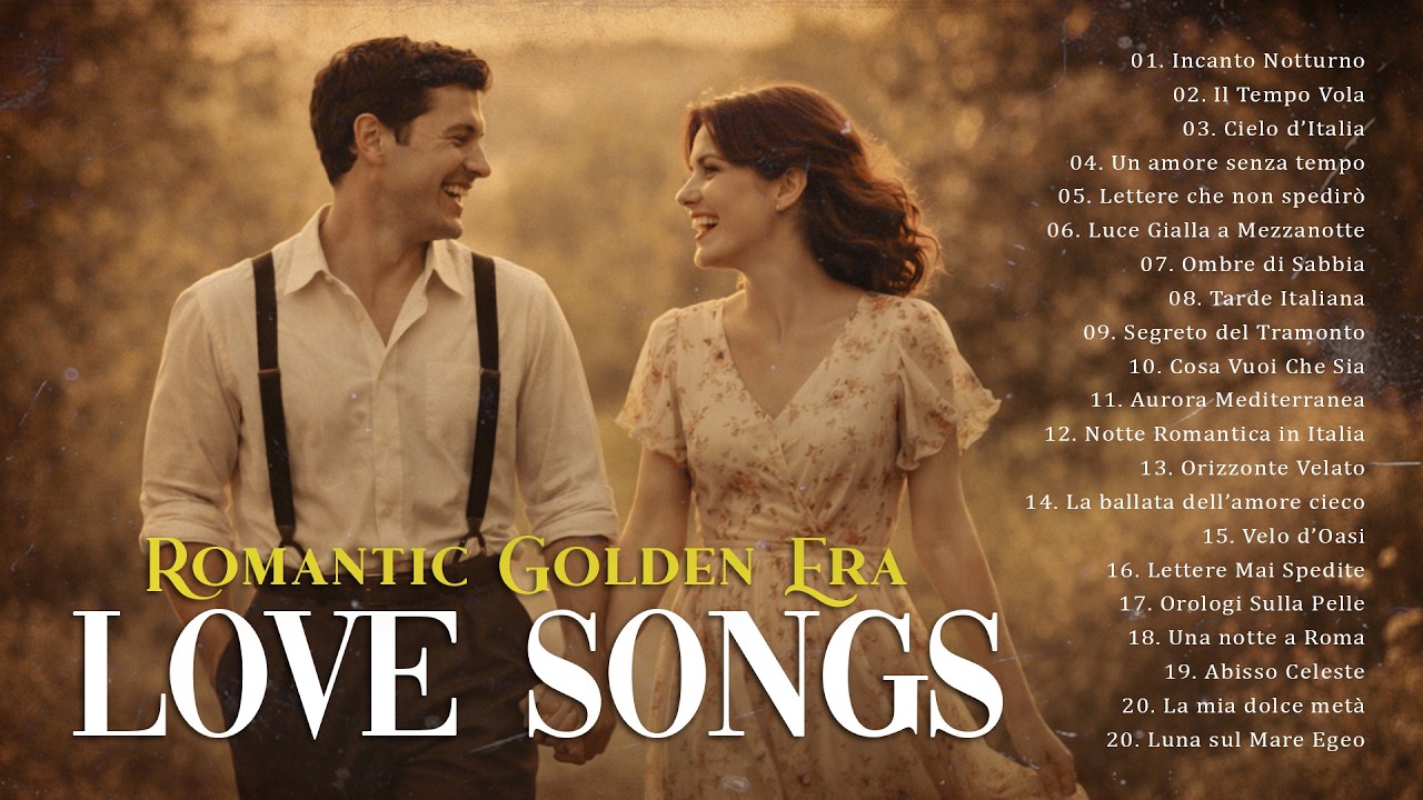 Golden Era Italian Love Songs 🎶 Best Romantic Music & Dolce Vita Nostalgia Playlist