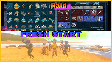 ( ARK MOBILE ) Fresh Start 🔥 RAID and Alot loot😻op 🔥 part 1