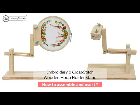 Embroiderymaterial Lap Wooden Embroidery Adjustable Hoop & Frame