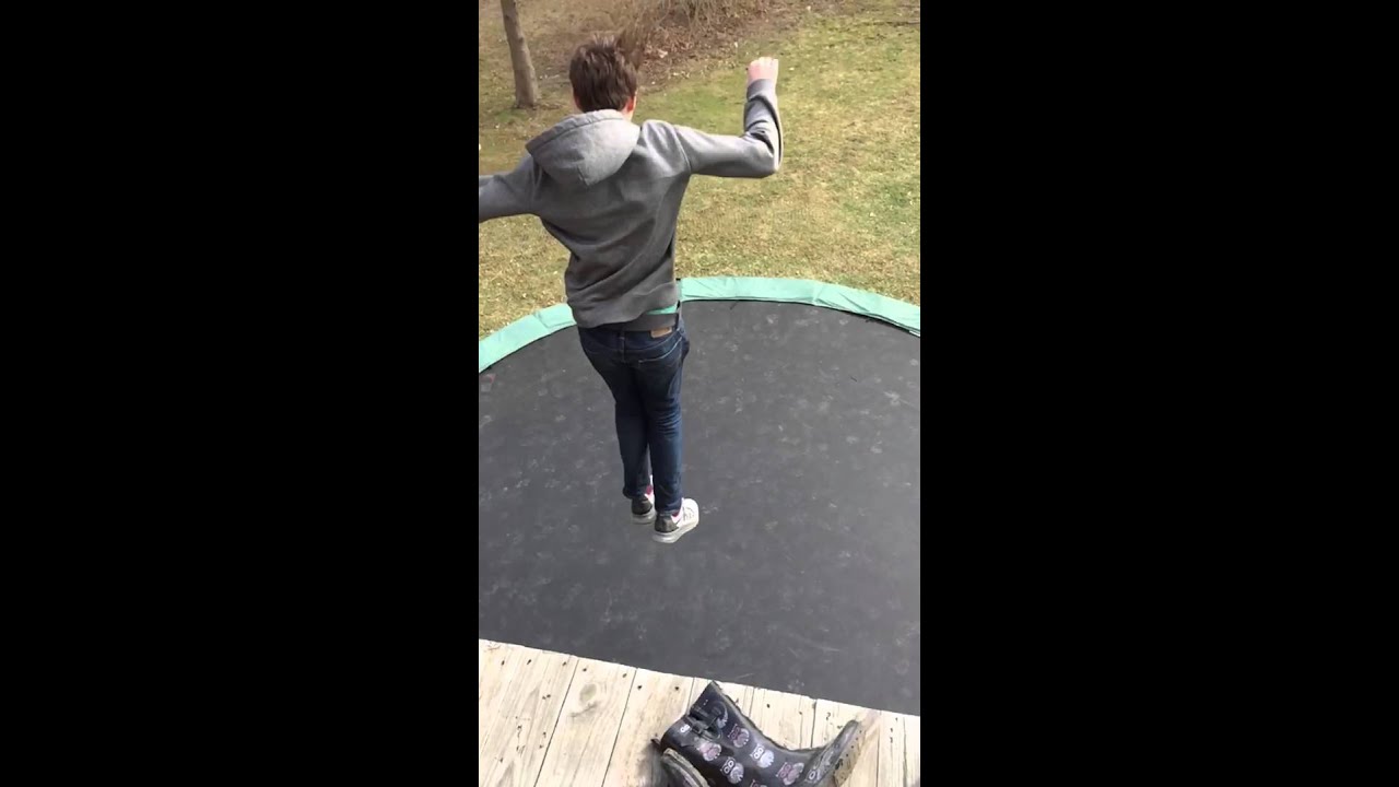 kid breaks legs on trampoline YouTube