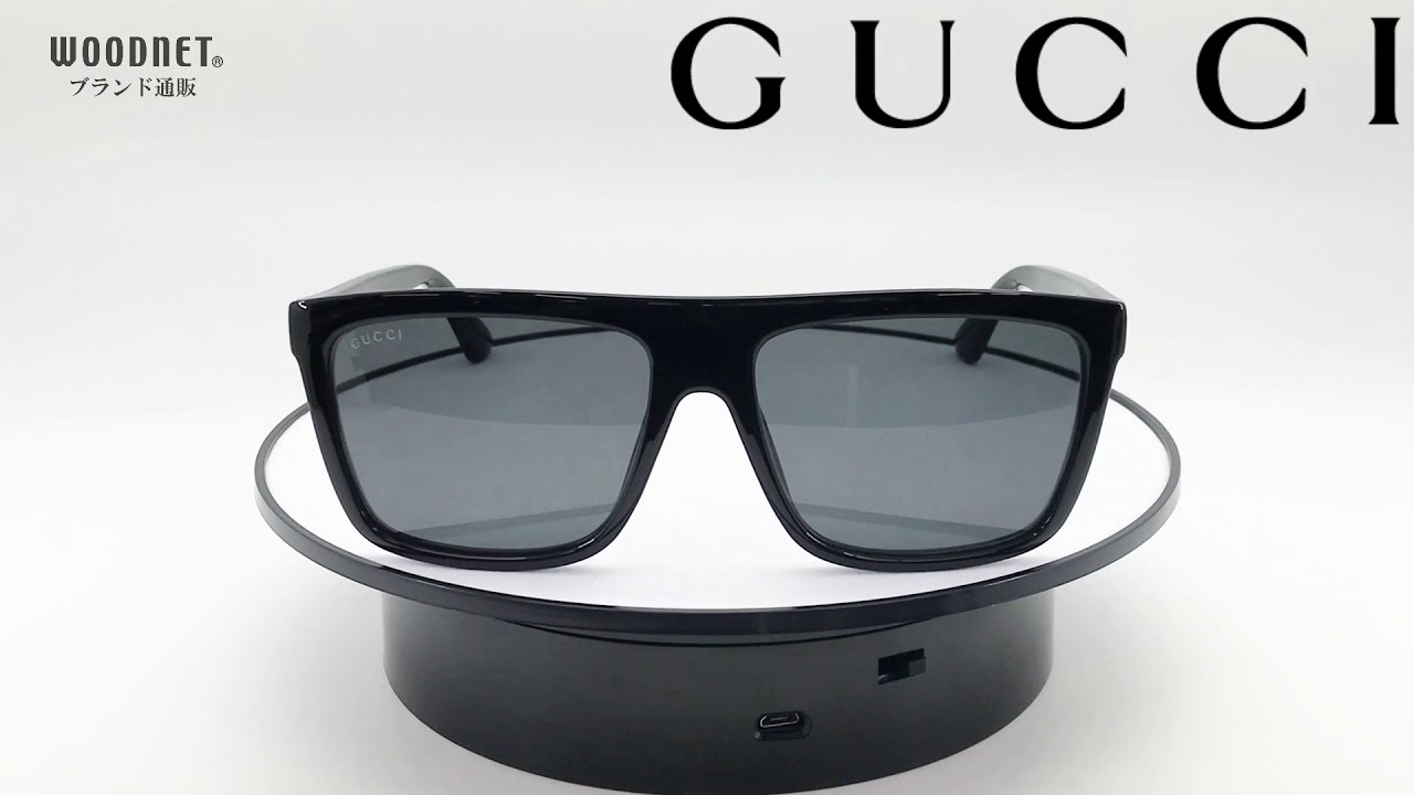 GUCCI GUC-GG-0748S-001 サングラス ブラック グッチ - YouTube