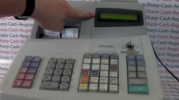 Sharp XE-A301 Cash Register Entry Error