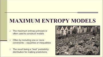 APM5-4: Maximum Entropy Models