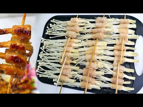 Resep Jamur Enoki Bbq