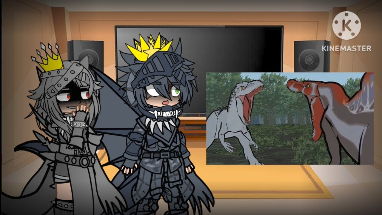 [🇧🇷/🇺🇸/🇪🇸/🇷🇺] JW react to spinosaurus vs indominus rex 