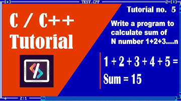 Write a Program to Calculate Sum of N Number 1+2+3....n  #clanguage