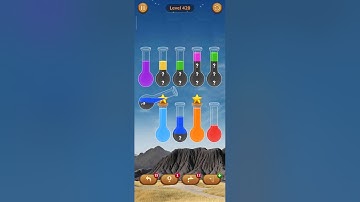 420 level Water sort - color sort game #gameshorts #watercolor #asmr #gameplay #shorts #play