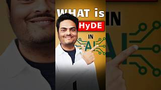 How AI "Guesses" Answers: HYDE Explained Simply #ai #ml #HyDE #aiconcepts #aianswers #shorts #data