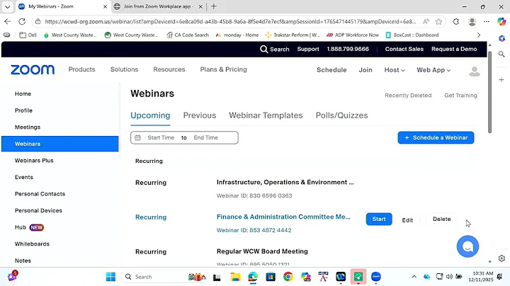 Finance & Administration Committee - Dec 11 2025