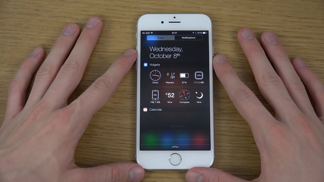 iPhone 6 iOS 8 Vidgets Widget Review - YouTube
