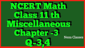 Trigonometric Functions Miscellaneous (Q3,Q4)  Class 11 Maths NCERT