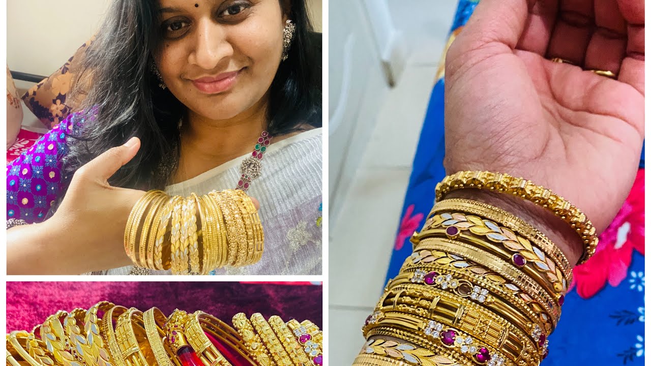 My Gold bangles collection # latest Italian bangles part 1 ( Dubai models)##