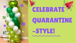 DIY SPIRAL BALLOON TOWER/COLUMN WITH 3 COLORS, WITHOUT STAND  AND NO HELIUM | QUARANTINE CRAFT EP#2