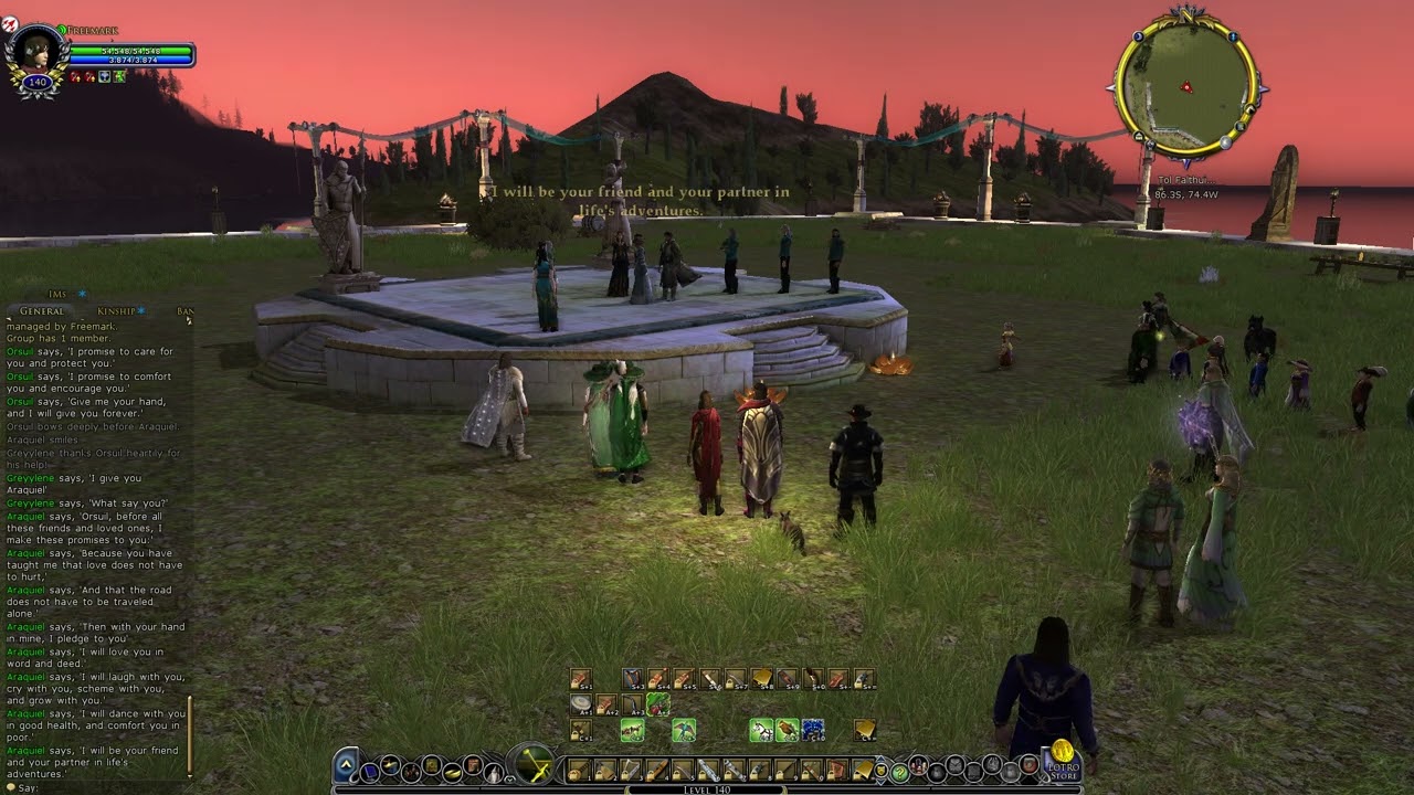 LOTRO - Orsuil and Araquiel - The Wedding Ceremony - 10-1-2023