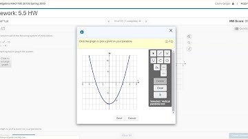 5.5 Graphing System of NonLinear Equations MML Video Tutorial
