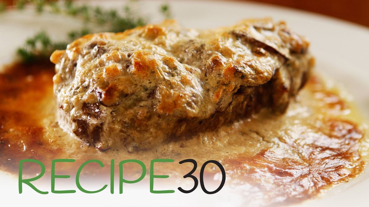 Steak Charlemagne made with whipped bearnaise sauce and red wine mushrooms | Recipe30