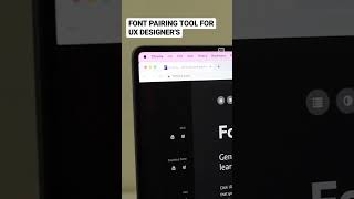Free font pairing tool for UI/UX Designers