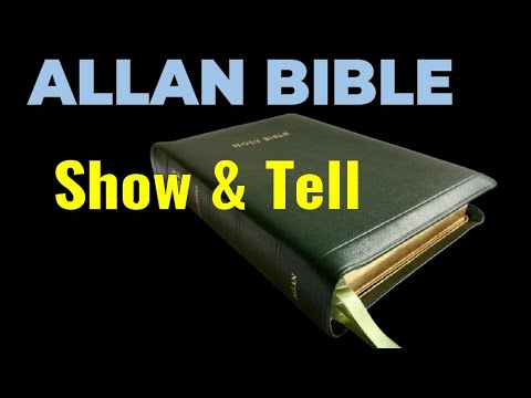 Allan Bible Show and Tell - NASB Reader, KJV Longprimer - YouTube