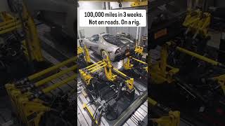 100,000 miles in 3 weeks. Not on roads. On a rig. #cars #automobile #vehicles #testing #rig