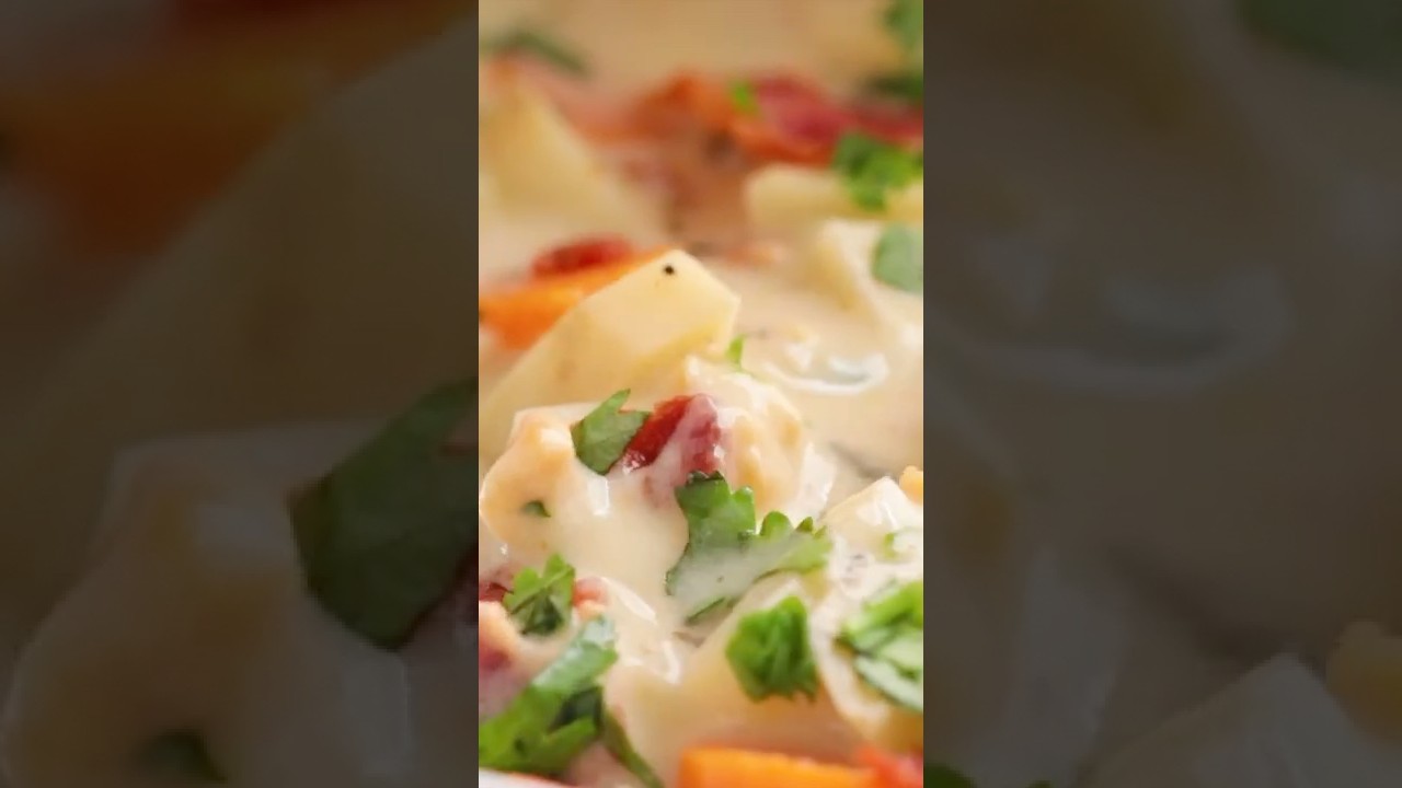 Homemade Clam Chowder Recipe #shorts